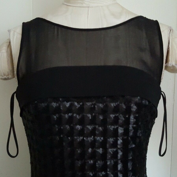 NWT WOMEN ERIN FETHERSTON Illusion Yoke Sequin - Picture 2 of 7